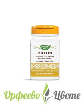 ХРАНИТЕЛНИ ДОБАВКИ Витамини и минерали Biotin/ Биотин 1000 mcg x 100 таблетки за смучене